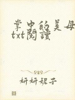 掌中的美母版主txt阅读