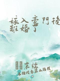 嫁入豪门后我又离婚了