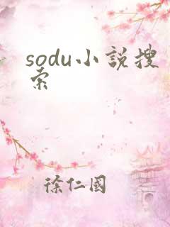sodu小说搜索