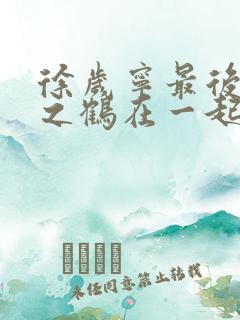 徐岁宁最后和洛之鹤在一起了吗