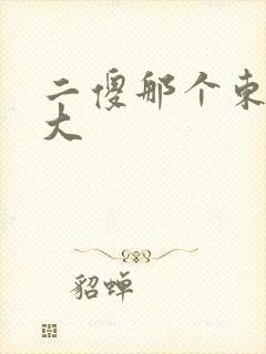 二傻那个东西真大