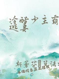 冷酷少主霸宠小逃妻