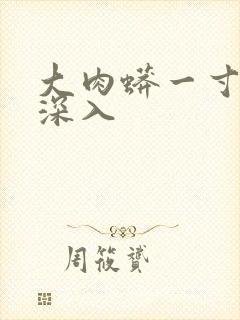 大肉蟒一寸寸地深入