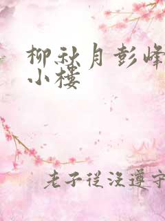 柳秋月彭峰月满小楼