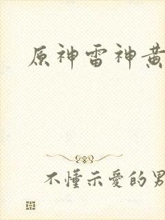 原神雷神黄本本