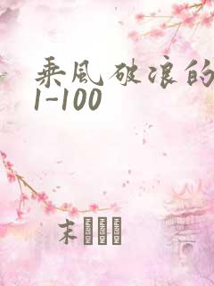 乘风破浪的婚姻1-100
