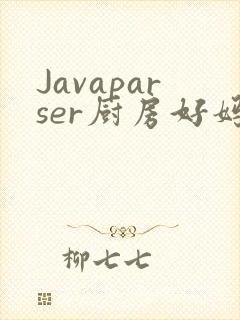 Javaparser厨房好妈妈