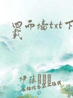 四面墙txt下载