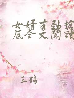 女婿有劲枪枪到底全文阅读