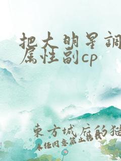 把大明星调成专属性副cp