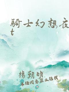 骑士幻想夜txt