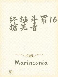 终极斗罗16册抢先看