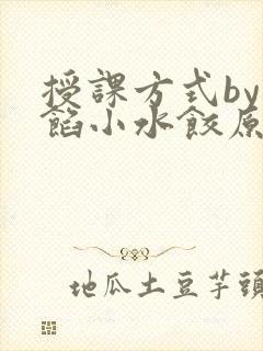 授课方式by肉馅小水饺原文