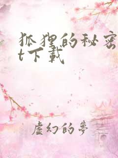 狐狸的秘密txt下载