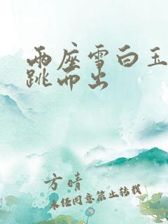 两座雪白玉峰弹跳而出