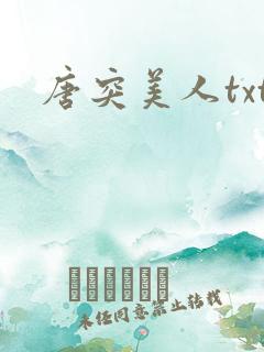 唐突美人txt
