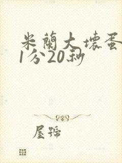 米兰大坏蛋真空1分20秒