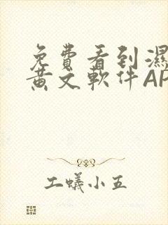 免费看到湿的小黄文软件APP