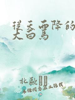 从天而降的泼墨大白马