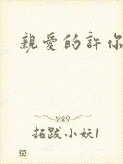 亲爱的许你来生