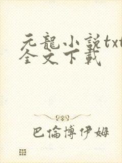 元龙小说txt全文下载