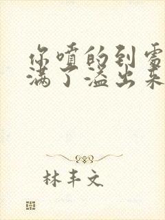 你喷的到处都是满了溢出来了