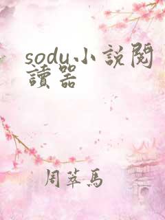 sodu小说阅读器