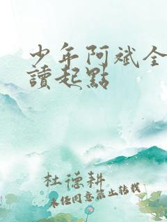 少年阿斌全文阅读起点