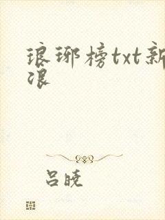 琅琊榜txt新浪