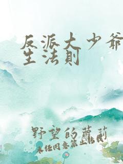 反派大少爷的求生法则