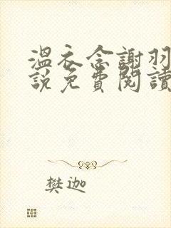 温衣念谢羽渊小说免费阅读