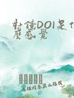 对镜DOI是什么感觉