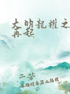 大明龙权之风云再起