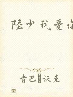 陆少 我爱你