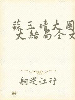 苏玉晴大团圆6 大结局全文