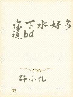 你下水好多下水道bd