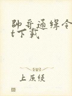 帅哥通缉令txt下载