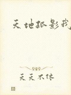 天地孤影我独行