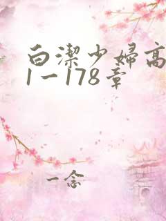 白洁少妇高义第1一178章