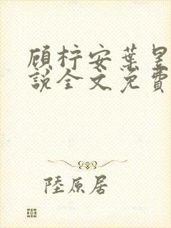 顾柠安叶昱城小说全文免费阅读