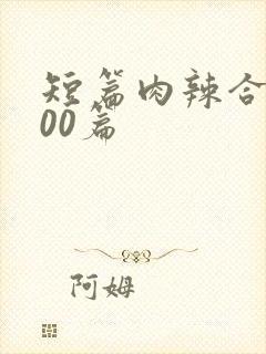 短篇肉辣合集500篇