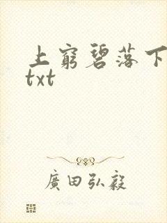 上穷碧落下黄泉txt