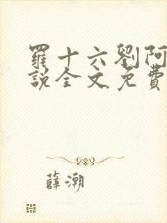 罗十六刘阿婆小说全文免费阅读