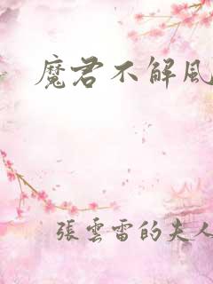 魔君不解风情