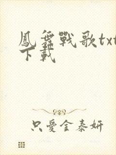 凤舞战歌txt下载