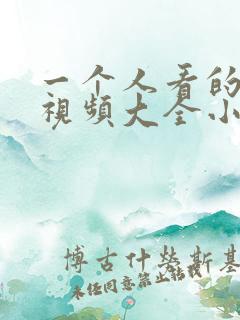 一个人看的免费视频大全小说