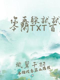你再躲试试BY今闲TXT百度网盘