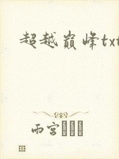 超越巅峰txt