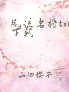 风流名将txt下载