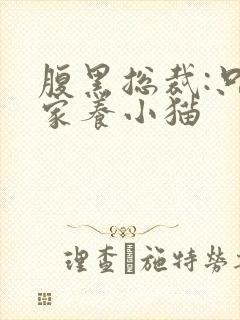 腹黑总裁:只疼家养小猫